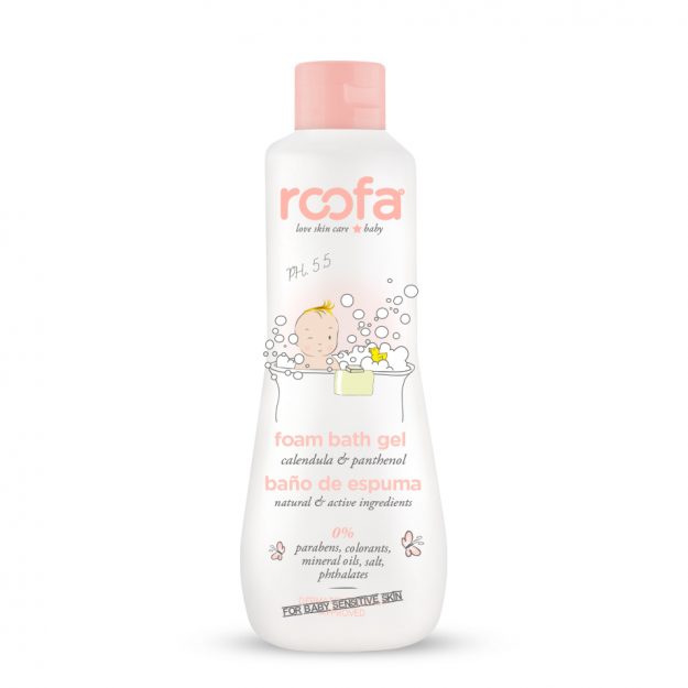 Roofa Foam bath gel Calendula & Panthenol - Гель для ванни, що піниться 